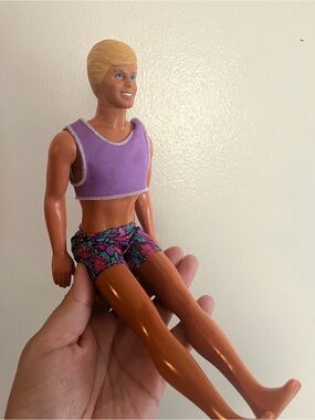 Vtg Mattel Ken Doll Blonde 1983 Head Mold 1968 Body Made in Malaysia 1980s/1990s